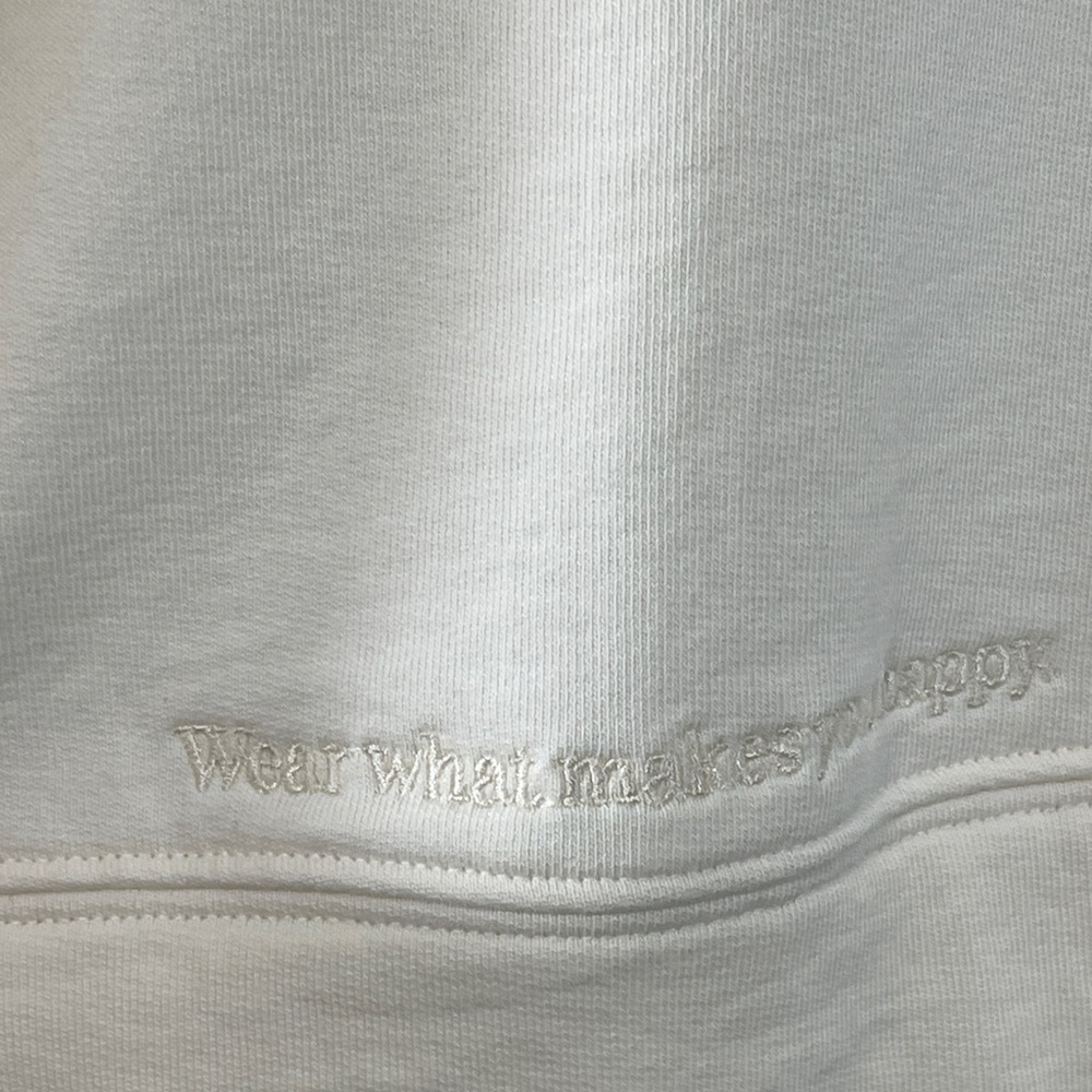 Terez Sugar Swizzle Rainbow Sweatshirt Off White Size L - Picture 5 of 9